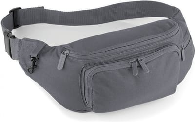 Quadra heuptasje - grijs - buideltasje - volwassenen - 37 x 15 cm - fanny pack