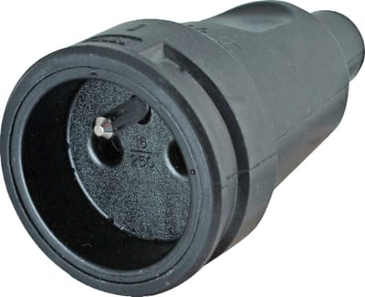 Rubber PA Stekker Zwart - 181716004 [10 stuks]
