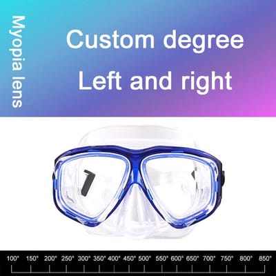 -1,5 Tot -8,5 Myopie Volwassenen Siliconen HD Helder Anti-Mist Duikbrillen Maskers Op Maat Voor Linker Rechter Ogen Verschillende Sterktes Li Praktisch Gebruik