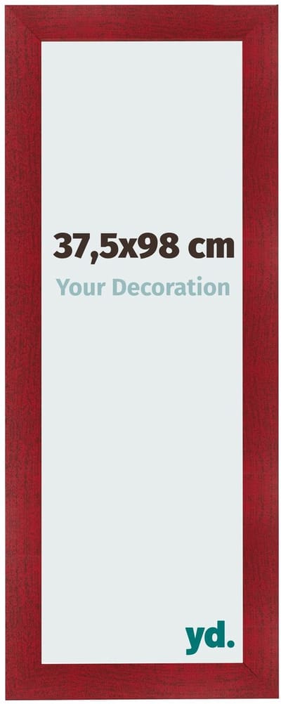 Your Decoration - Fotolijst 37,5x98 cm - MDF - Wijnrood Geveegd - Pisa