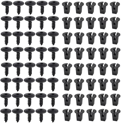 Dailygoods- Plaatschroeven 60 stuks M5 x 16 mm - Zelftappende Schroeven - Carrosserieschroeven - Bevestigingsclips - Torx - Duurzaam Metaal