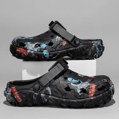 Grote Maat 46 47 Heren Klompen Sandalen Zomer Buiten Tuin Klompen Schoenen met Gaten Heren Casual Schoenen Waterschoenen Comfort Huis Zachte Pantoffels 44 gray
