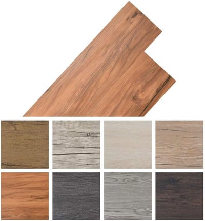 Zelfklevende PVC Laminaat Vloerplanken 5m² Houtlook Ulme Natuur 2mm - Waterdicht & Slijtvast