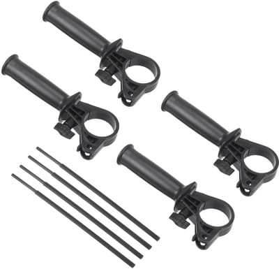 Dailygoods- Hulphamer Verstelbaar - 13A Impact Boor - Handvat - Klembereik 41-44mm - Diepte Liniaal - Set van 4 Stuks