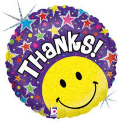 18 inch folieballon "thanks"