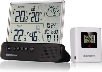 Bresser Weerstation - Translucidus - Met Comforindicator, Wekker en IJsalarm - Binnen en Buiten