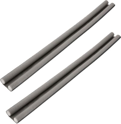 KOTARBAU® 2 st Dubbele Tochtstopper, Tochtstrip, Polyethyleenschuim, 95cm, Grijs, Deurafdichting, 30mm, Deurbodemafdichting, Schallschutz, Windstopper, Isolatie voor Binnendeur en Buitendeur