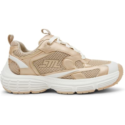 Steve Madden Power Sneakers Buff Gold/white Maat: 37 | Sneakers Outlet | Dames | Beige