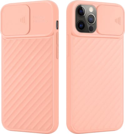 Cadorabo Hoesje geschikt voor Apple iPhone 12 / 12 PRO in Mat Roze - Beschermhoes van flexibel TPU-silicone en met camerabescherming Case Cover Etui