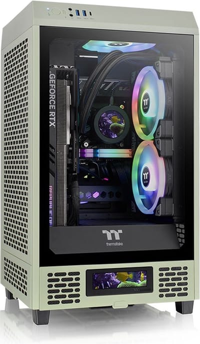 Thermaltake The Tower 200 - Case - Tower - Green
