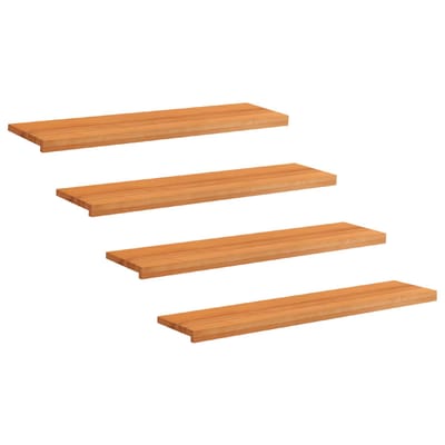 vidaXL - Traplopers - 4 - st - 110 - x - 25 - x - 2 - cm - Lichtbruin - Massief - beukenhout