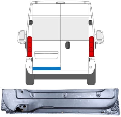 Reparatie plaatwerk achterste deuren voor Opel Movano 2021-2026 / Links