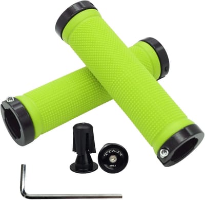 Fietsstuur Grips met Aluminium Lock - Antislip Rubber Handvat voor MTB en BMX Fietsen
