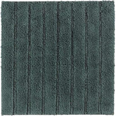 Casilin WC-mat Antislip California - 60x60cm - Vierkante Badmat - Waterabsorberend - Wasbaar en Sneldrogend - 100% Katoen - Eucalyptus, Groen