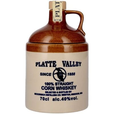 Platte Valley Corn Whiskey 3 Years Old 40% Vol. 0,7l im Tonkrug