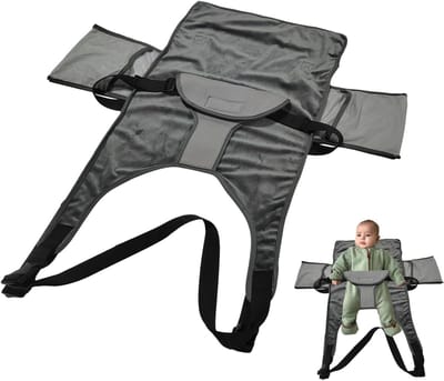 Vliegtuigbed Kinderen - Vliegtuig Voetsteun - Comfortabel Reizen - Geoptimaliseerd Beenafzettingssysteem - 73 x 41 cm - Grijs