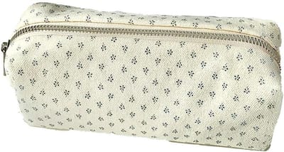 Solidchoice - Bloemen Etui voor Pennen en Cosméticos in Beige
