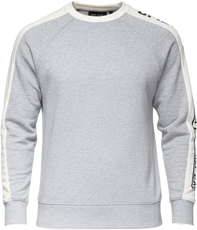 OMBRE Sweater - Regular Fit - Katoen - Lange Mouw Grijs Gemêleerd S