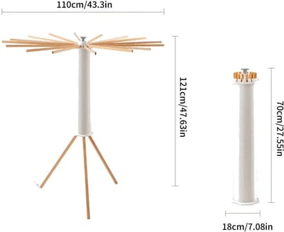 Casa Living Droogrek Kleding - Opvouwbaar Droogrek - Uitbreidbaar Ontwerp - 30 kg Draagvermogen - Binnen & Buiten Gebruik