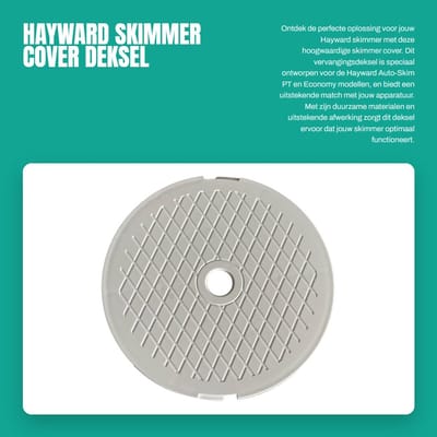 Dailygoods- Skimmer Cover Hoogwaardige Kwaliteit - Vervanging Deksel - Voor Hayward Auto-Skim - SP1096/SP1097/SP1098 - Wit - Duurzaam Materiaal - Zwembaddeksel