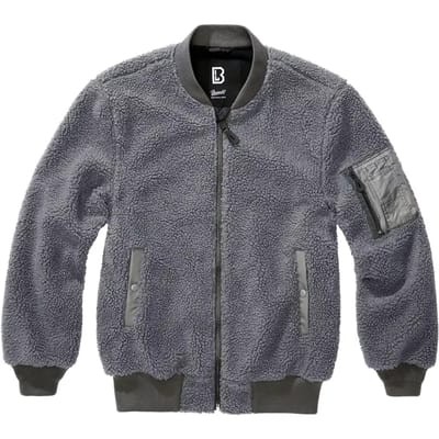 Brandit - MA1 Sherpa Jacket - L - Grijs