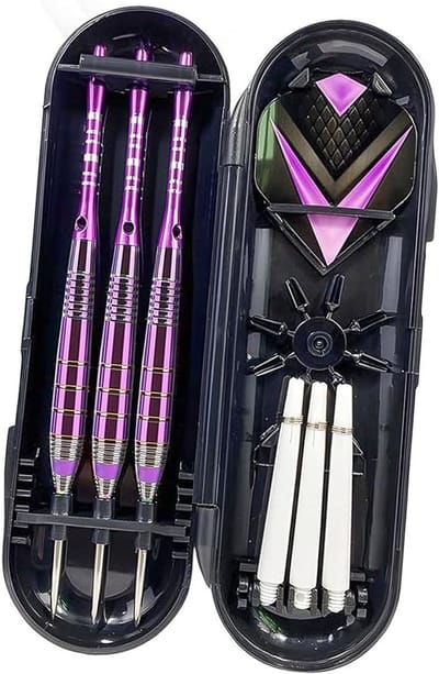 Stalen Dart Set - Dartpijlen Professioneel - Dart Spel Spelen - Precisie Balans 24g - 165 mm Lengte - Zilver