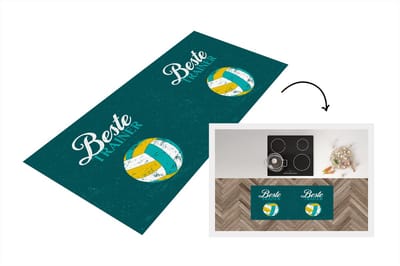 Keukenloper - Loper keuken - Spreuk - Trainer - Quotes - 120x50 cm - Keukenloper vinyl