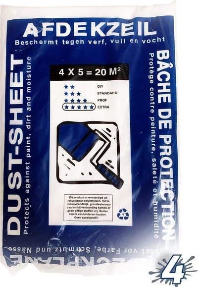 Betra afdekzeil 4 x 5 m LDPE 40mu dik