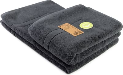 ARTG® Towelzz - Badmat - 100% Katoen - Zware kwaliteit - 50 x 80 cm -  Donkergrijs - Graphite -