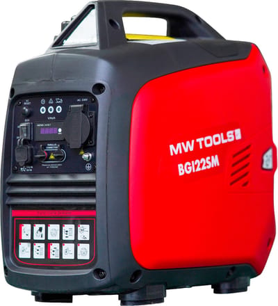Geluidsarme benzine inverter generator 2,0 kW 230 V MW Tools BGI22SM