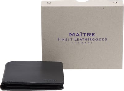 Maître F3 Aribert Portemonnee RFID-bescherming Leer 9.5 cm - Jongens - Staand formaat - black