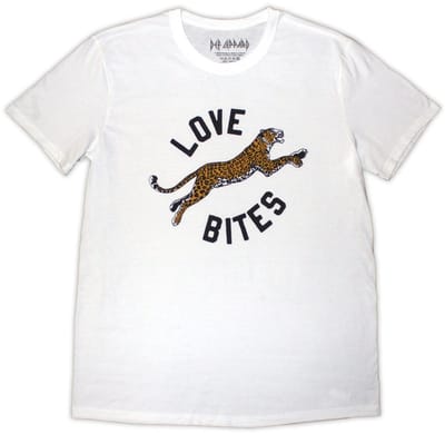 Def Leppard - Love Bites Leap Heren T-shirt - S - Wit