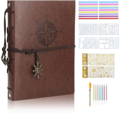 Dailygoods- Fotoalbum Zelfklevend - Retro Stijl - Plakalbum - Scrapbook - 60 Binnenpagina's - Decoratieve Stickers - Duurzaam - Fotoboek