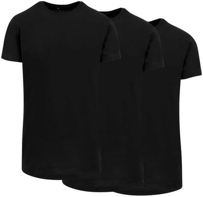 Build Your Brand By028a T-shirt Met Korte Mouwen 3 Eenheden Zwart XS Man
