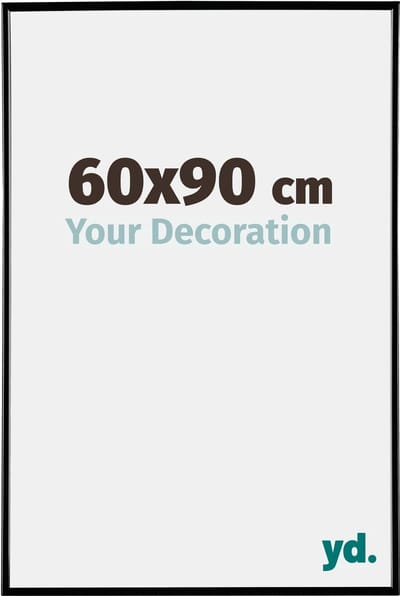Your Decoration - Fotolijst 60x90 cm - Kunststof - Zwart Hoogglans - Evry