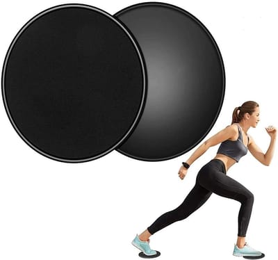 Dailygoods- Fitnessdiscs 2x Set - Glijschijven voor Thuis - Multifunctioneel Gebruik - Antislip Coating - Geschikt voor Tapijt/Tegels/Laminaat/Houten Vloer - 17,5 cm