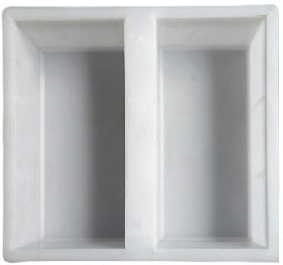 Betonmal Tuinpad - Bestratingsvorm Tegel - Zelf Tuinpad Maken - Herbruikbaar Plastic - 10 x 20 x 6 cm - Grijs