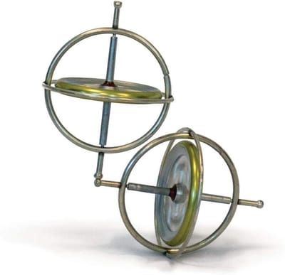 Gyroscoop Speelgoed - Draaitol - Fysica Demonstratie - Originele Gyroscoop - 10 inch - Veelkleurig
