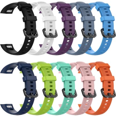 Zachte Siliconen Polsband Vervanging Horlogeband Armband voor Huawei Band 3 Pro en Band 4 Pro wintertaling