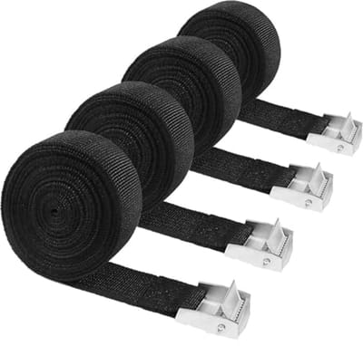 Verstelbare Riemen Set van 4 - 3m x 25mm Spanriemen met Snelsluiting voor Motorfiets en Vrachtwagens