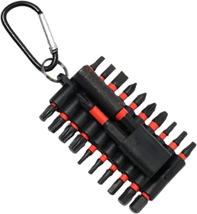 Schroefbitset 22 Delig - Precisiegereedschap Bits - Reparatie en Montage - S2 Staal Duurzaamheid - Compacte Opbergdoos - Zwart
