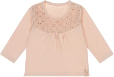 Dirkje-Baby Meisjes T-Shirt Ls-Light Pink