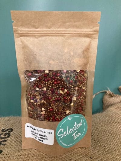 Koepoort Koffie Selected Tea - Rooibos thee - Spice nut orange - 100 Gram - Stazak