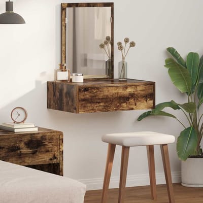 vidaXL - Kaptafel - Bruin - 60 - x - 40 - x - 70 - cm - Bewerkt - hout
