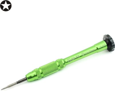 Let op type!! JIAFA JF-609-0.8 Pentalobe 0.8 Screwdriver for iPhone Charging Port Screws (Green)