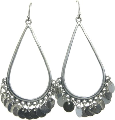 Behave - Oorhangers dames druppelvorm - Festival stijl - Zilverkleur