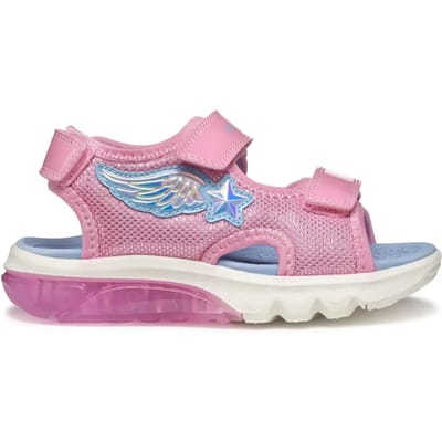 GEOX SANDAL CIBERDRON MEISJES Sandalen - ROZE/LICHTBLAUW - Maat 27