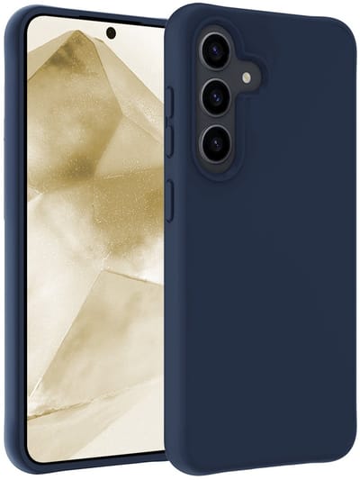Hoesje - Geschikt voor Samsung Galaxy A56 - Sterk & Shockproof - Hoes Cover - Siliconen Case - Telefoonhoesjes - Donkerblauw