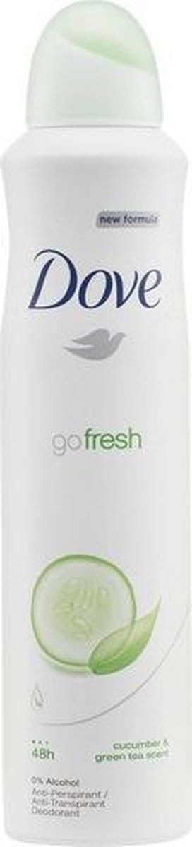 Deodorant Spray Go Fresh Dove Komkommer Groene Thee (250 ml)