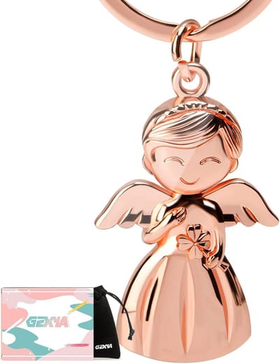 Gelukspoppetjes - Sleutelhanger - Clover Leaf - Geluksbrenger - Beschermengel - Voor Vrouwen